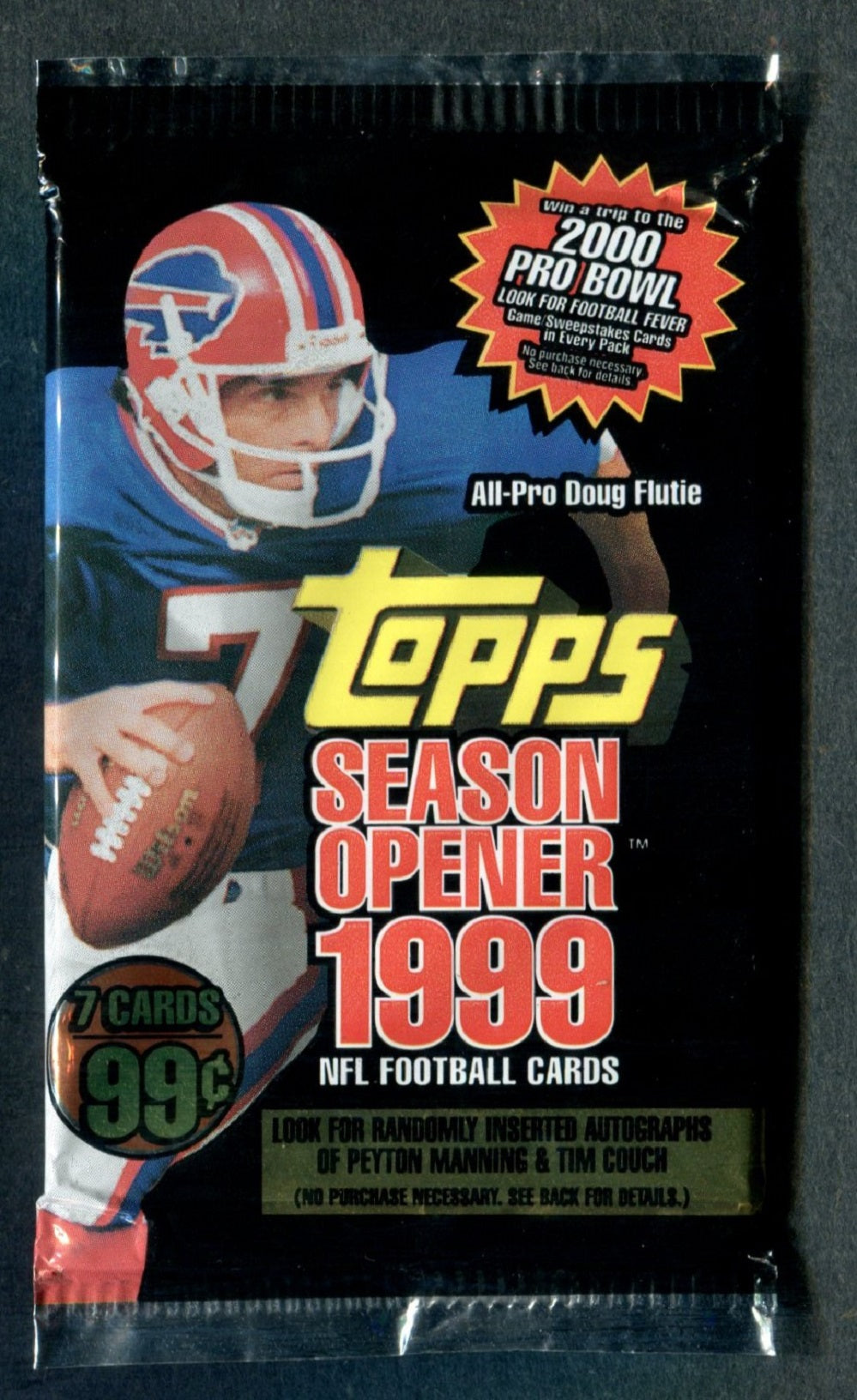 1999 Topps Season Opener Football Unopened Pack (Pre-Priced) (7)