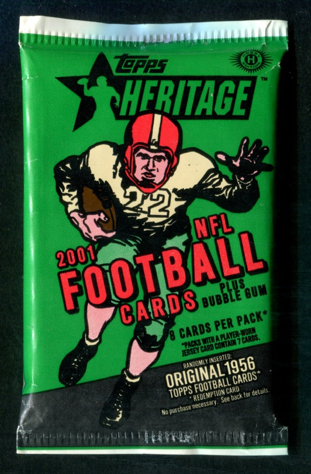 2001 Topps Heritage Football Unopened Pack (Hobby) (8)