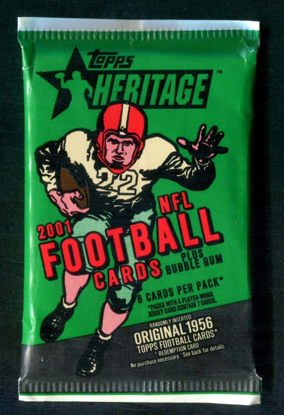 2001 Topps Heritage Football Unopened Pack (Retail) (8)