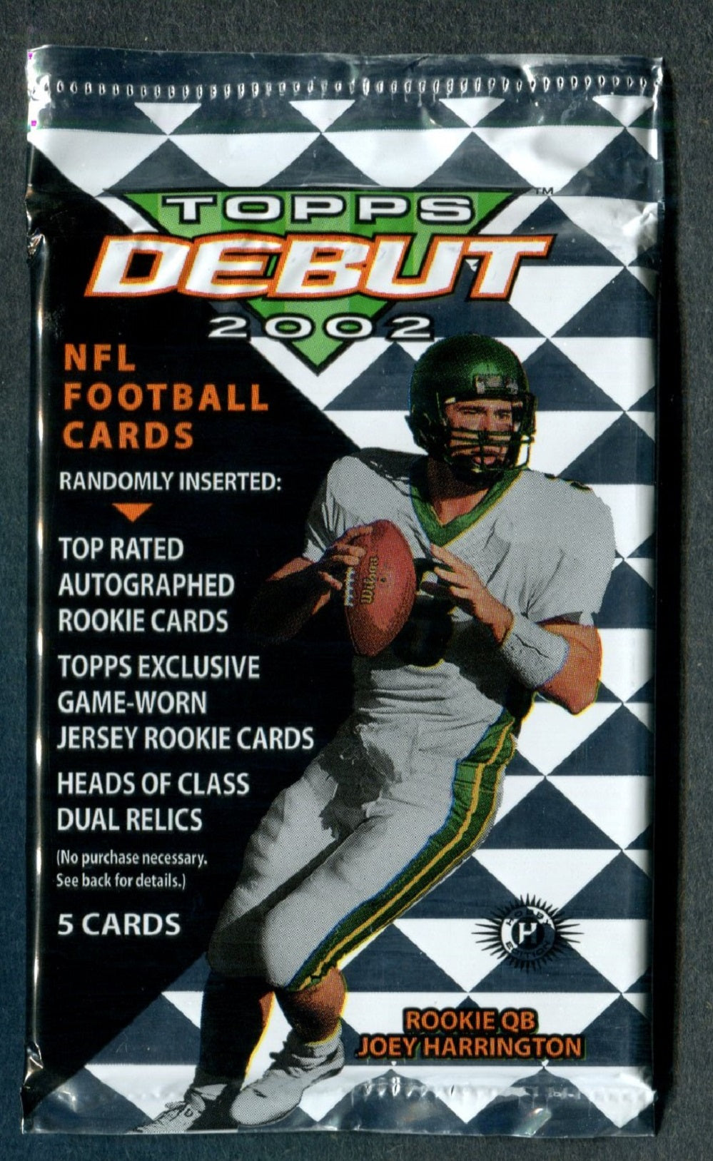 2002 Topps Debut Football Unopened Pack (Hobby) (5)