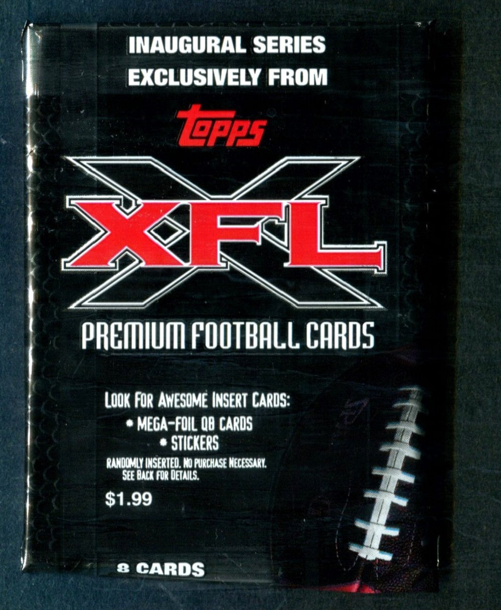 2001 Topps XFL Football Unopened Pack (Pre-Priced) (8)