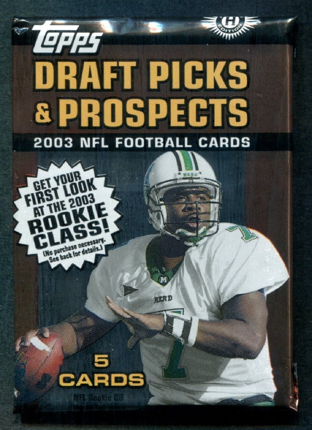 2003 Topps Draft Picks & Prospects Football Unopened Pack (Hobby) (5)