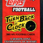 2005 Topps Turn Back The Clock Football Unopened Pack (Pre-Priced) (5)