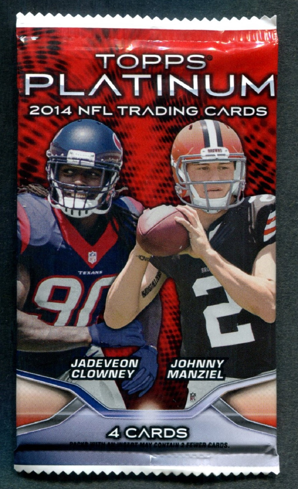 2014 Topps Platinum Football Unopened Pack (4)