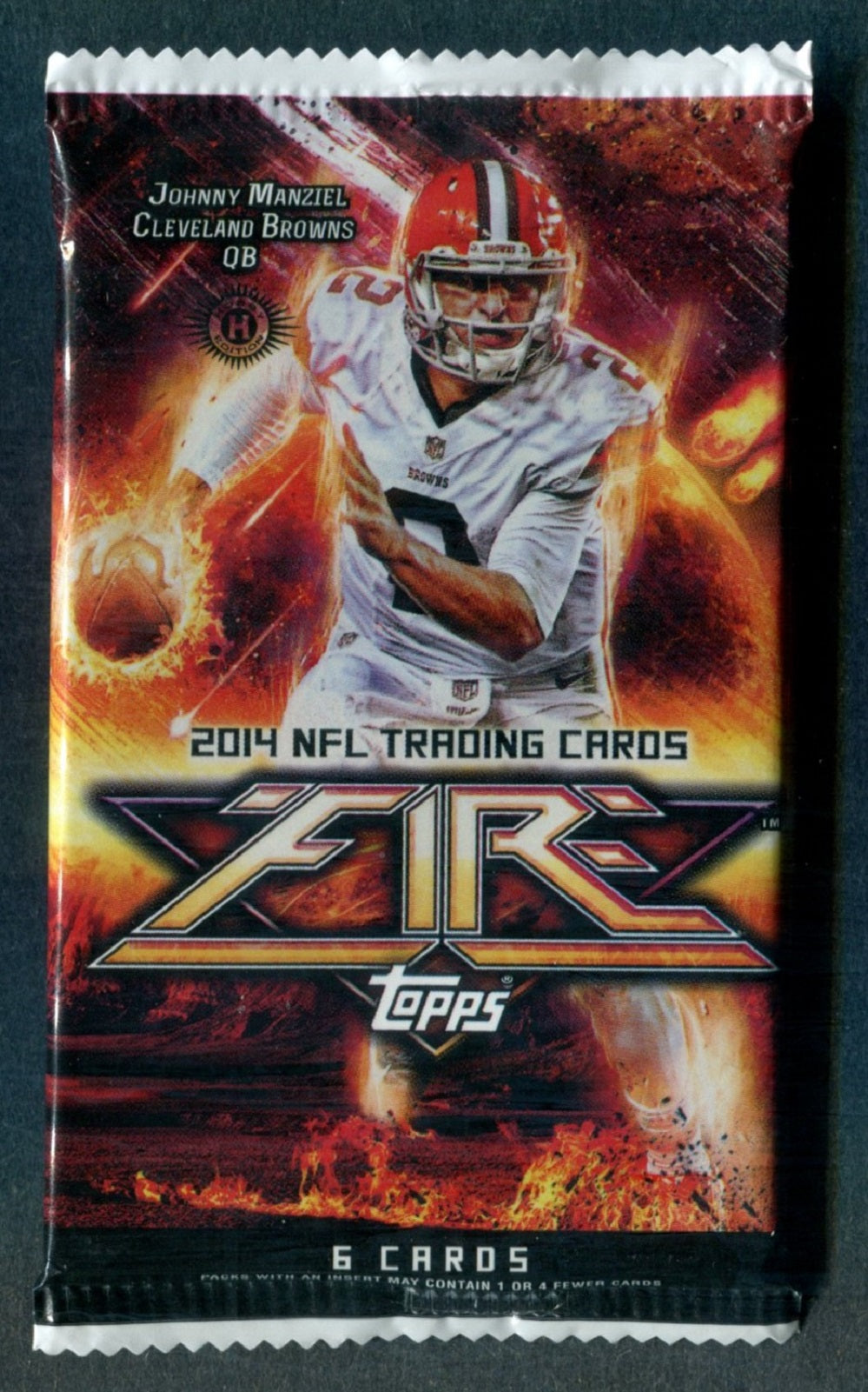 2014 Topps Fire Football Unopened Pack (Hobby) (6)