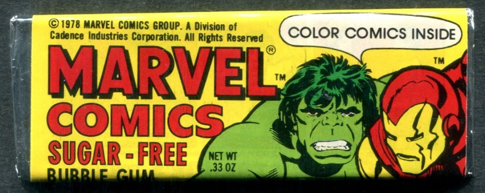 1978 Topps Marvel Marvel Comics Sugar Free Gum Pack