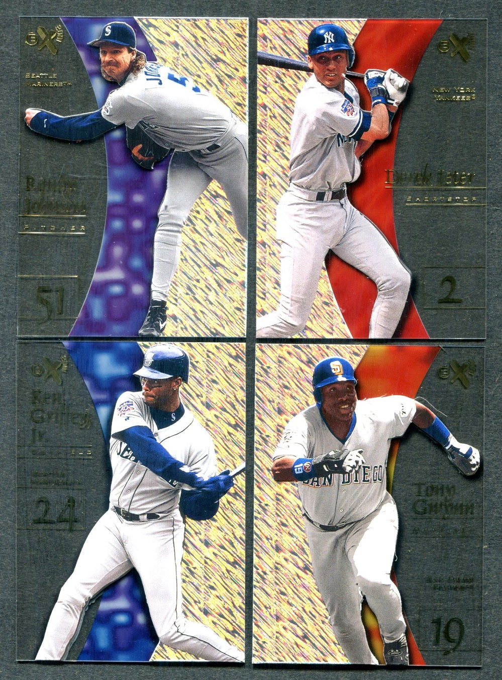 1998 Skybox E-X 2001 Baseball Complete Set (102)