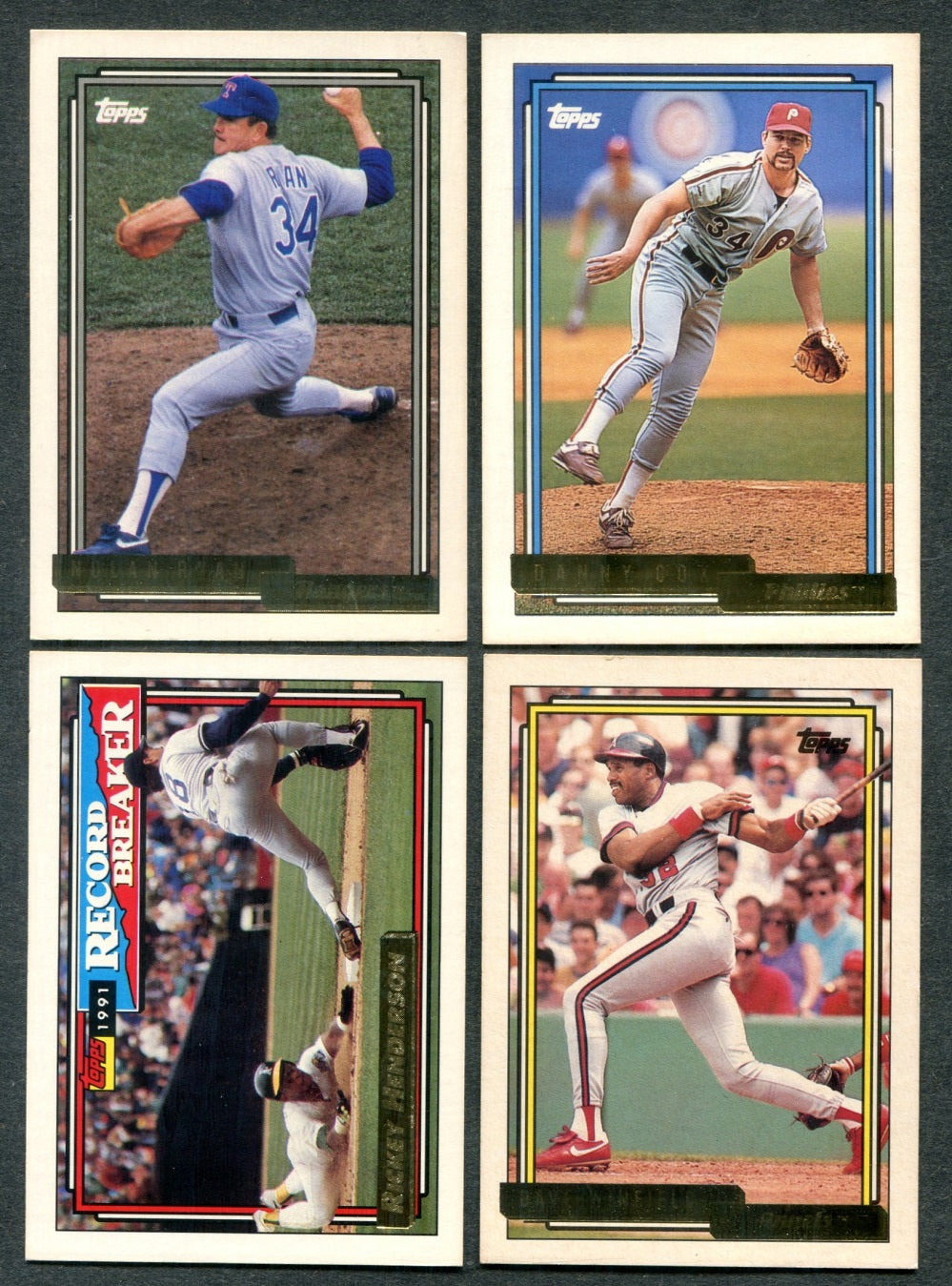 1992 Topps Gold Baseball Complete Set (792)