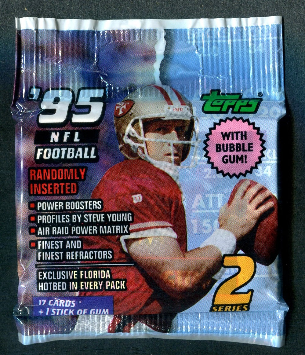 1995 Topps Football Unopened Series 2 Jumbo Pack (17)