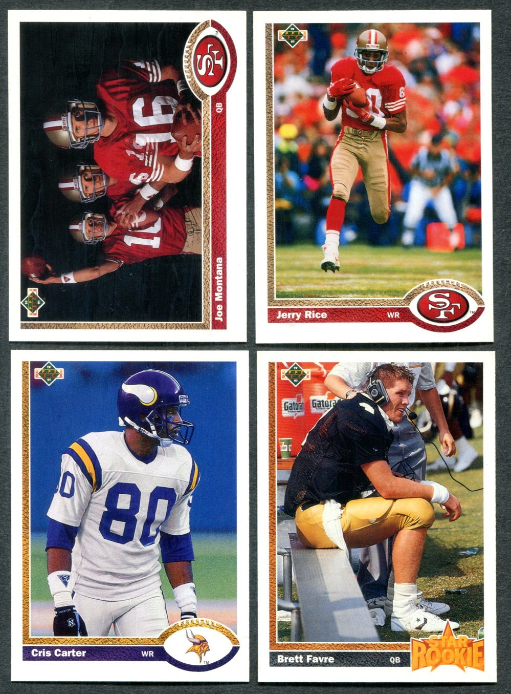 1991 Upper Deck Football Complete Low Series Set (500)