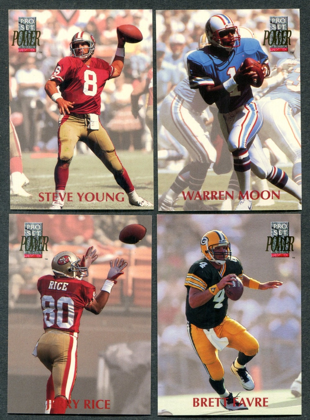 1992 Pro Set Power Football Complete Set (330)