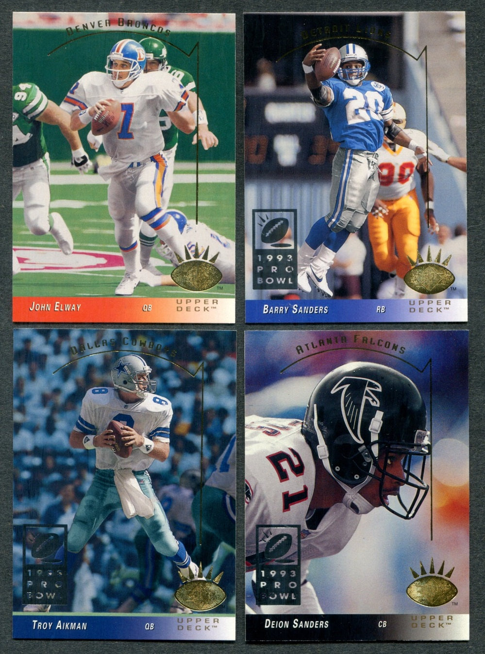 1993 Upper Deck SP Football Complete Set (270)