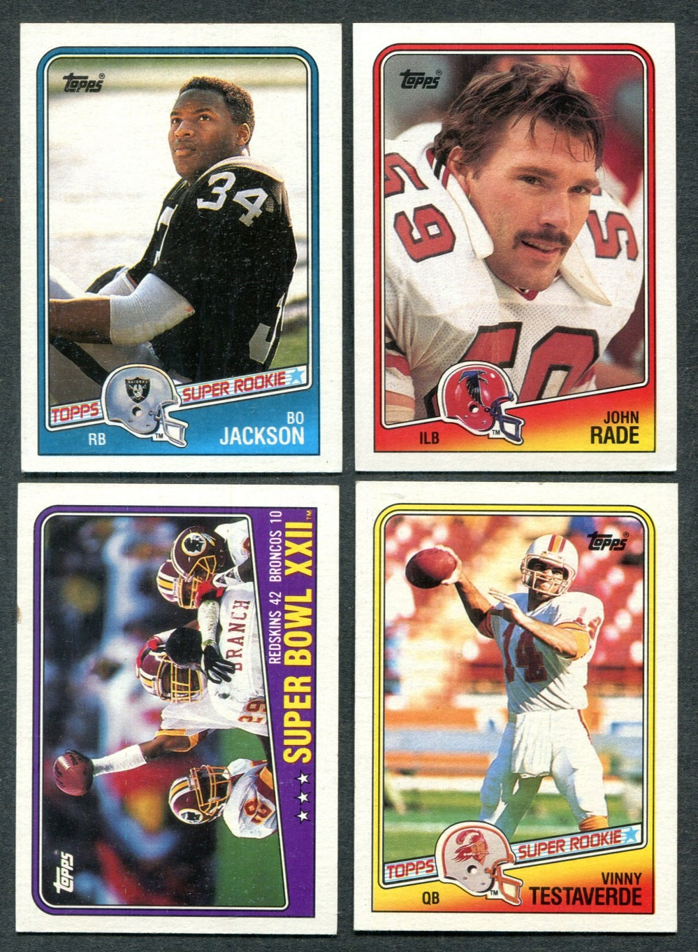 1988 Topps Football Complete Set EX/MT (396) (24-575)