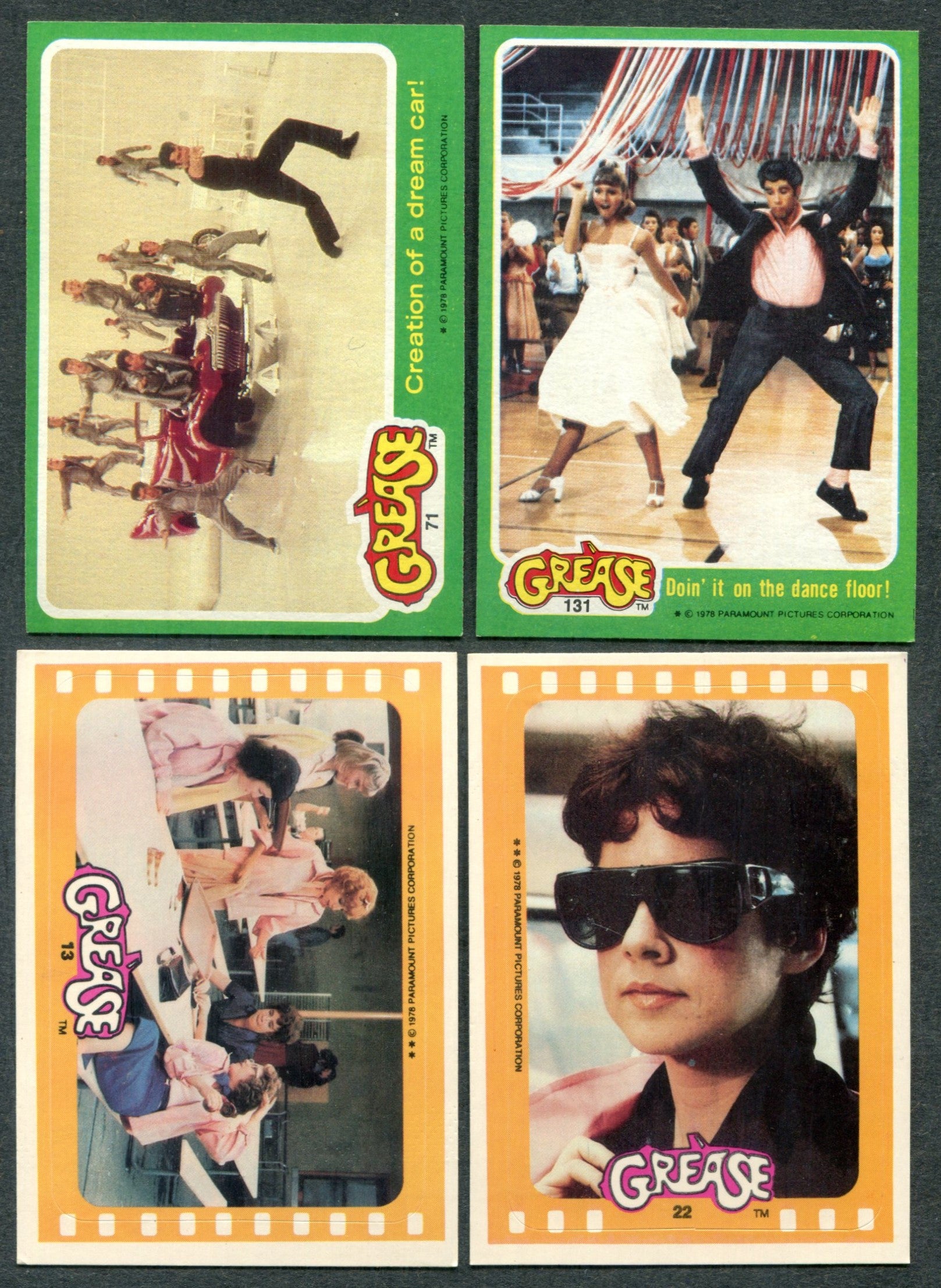 1978 Topps Grease Complete Series 2 Set (w/ stickers) (66/11) NM