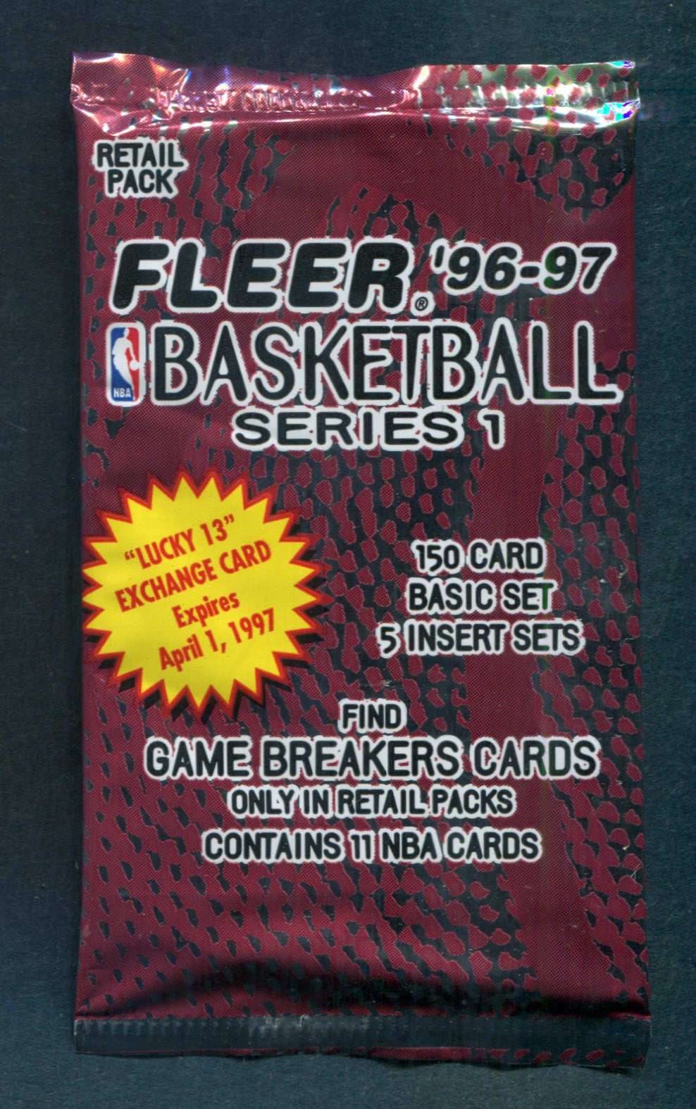 1996/97 Fleer Basketball Unopened Series 1 Pack (Retail) (11)