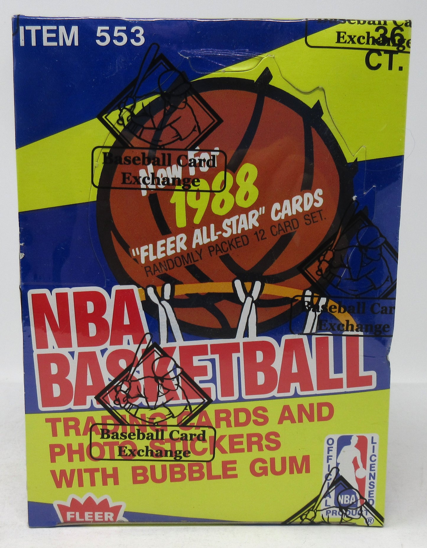 1988/89 Fleer Basketball Unopened Wax Box (BBCE) (A16854)