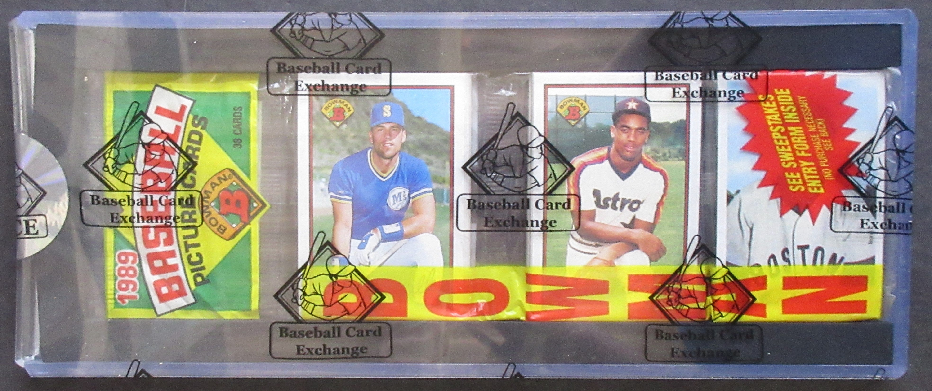1989 Bowman Baseball Rack Pack (BBCE) (Ken Griffey Jr. Back) (23125)