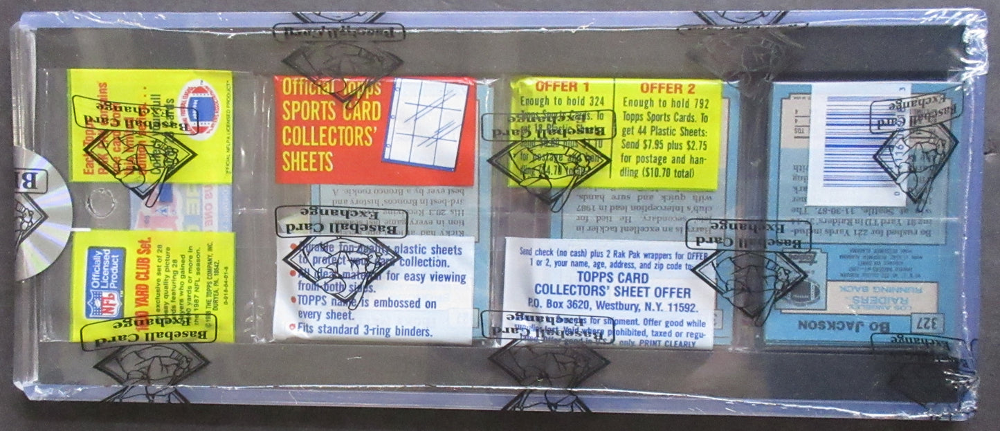 1988 Topps Football Unopened Rack Pack (BBCE) (Bo Jackson Back) (26113)