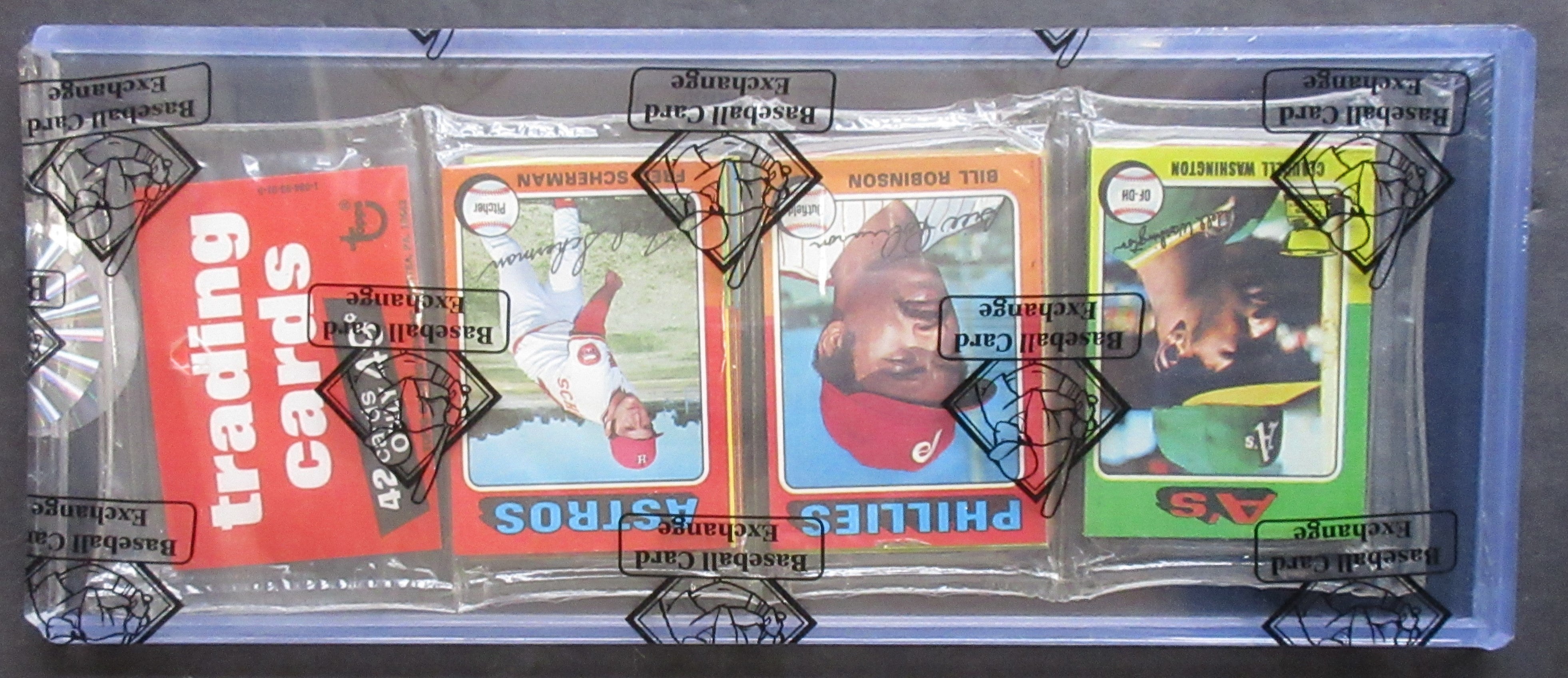 1975 Topps Baseball Unopened Rack Pack (BBCE) (Gary Carter Back) (26115)