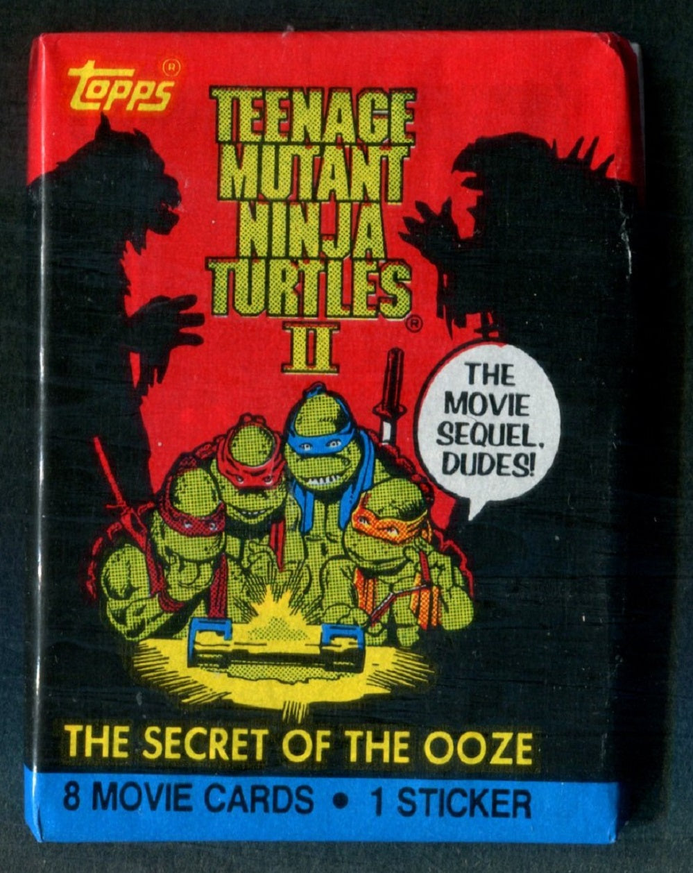 1991 Topps Teenage Mutant Ninja Turtles II Unopened Wax Pack