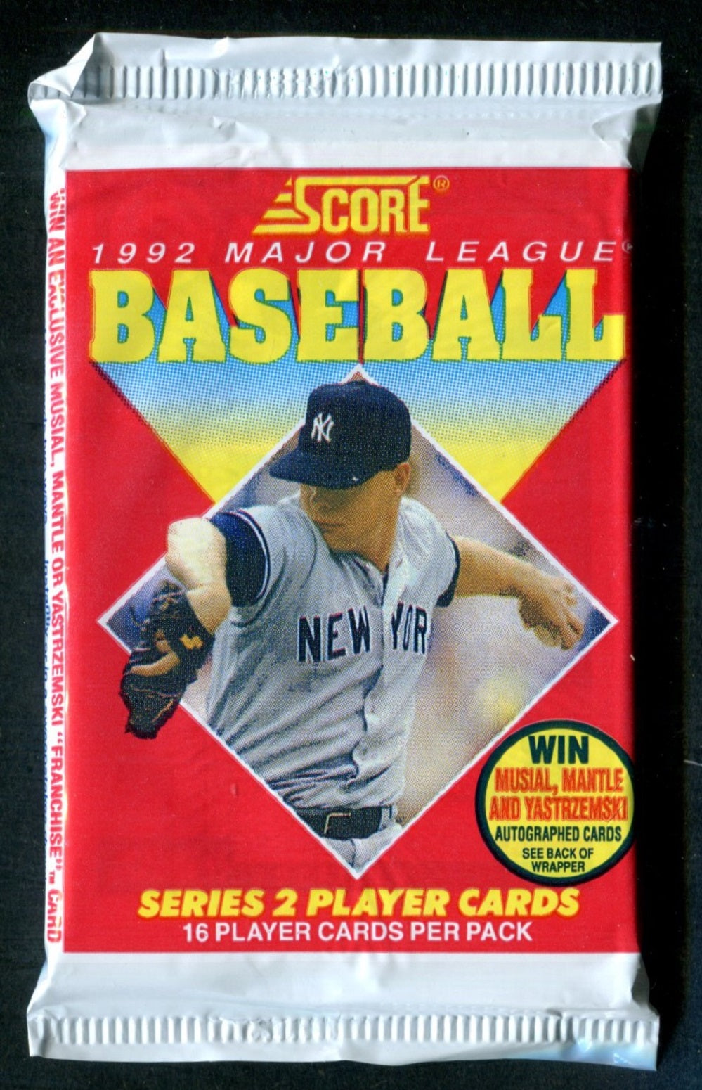 1992 Score Baseball Unopened Series 2 Pack