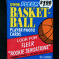 1991/92 Fleer Basketball Unopened Series 1 Jumbo Pack