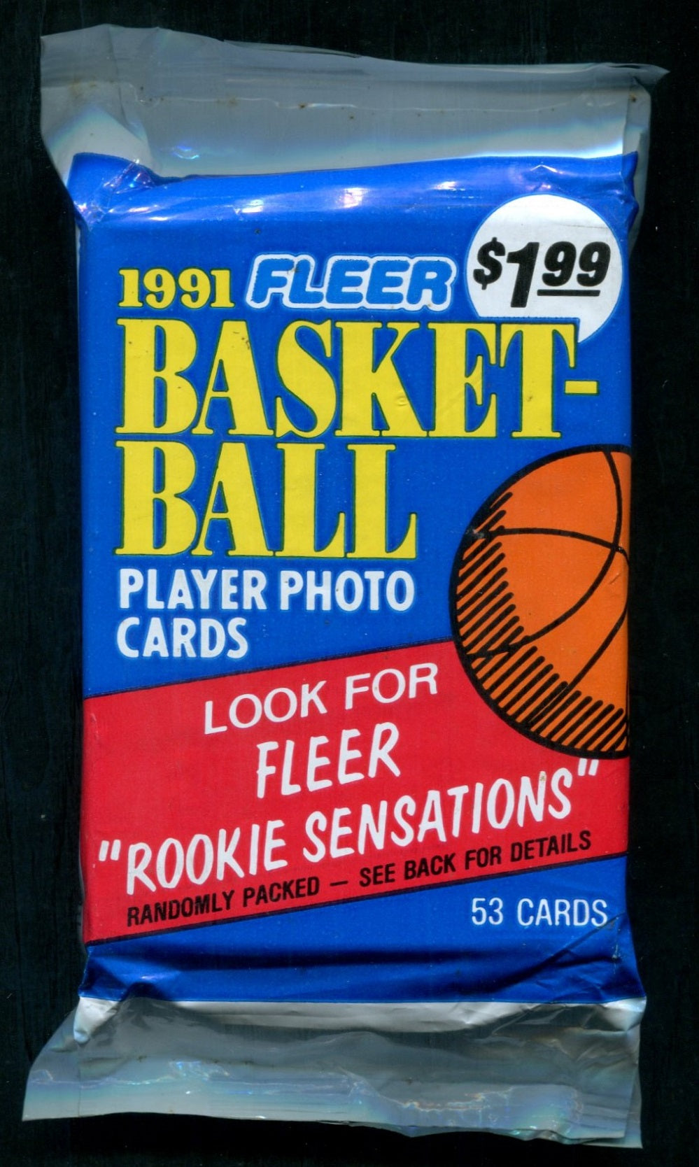 1991/92 Fleer Basketball Unopened Series 1 Jumbo Pack