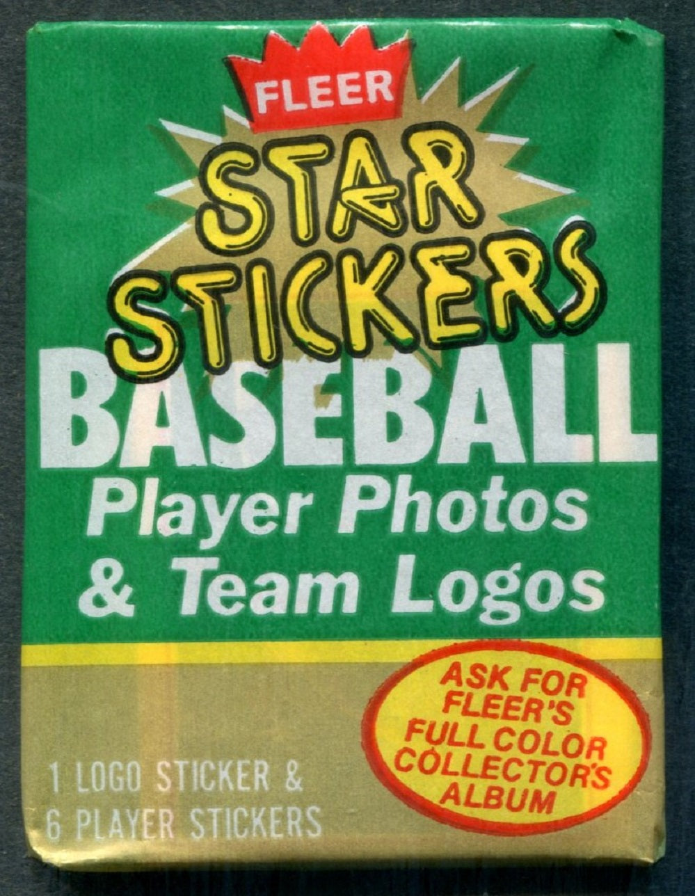 1984 Fleer Baseball Star Stickers Unopened Wax Pack