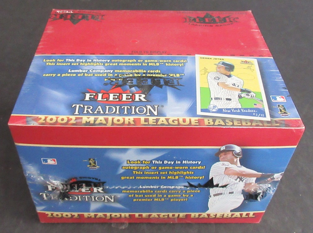 2002 Fleer Tradition Baseball Box (Retail) (24/10)