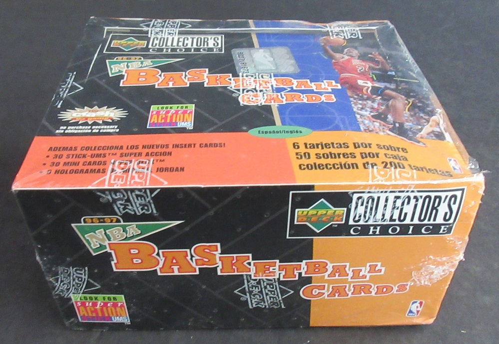 1996/97 Upper Deck Collector's Choice Basketball Jumbo Box (Spanish) (50/6)