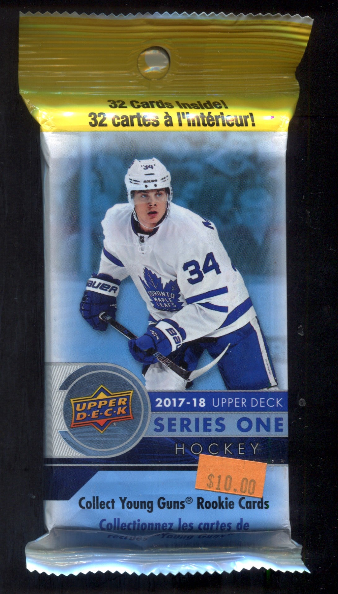 2017/18 Upper Deck Hockey Unopened Series 1 Fat Pack (32) (PS)