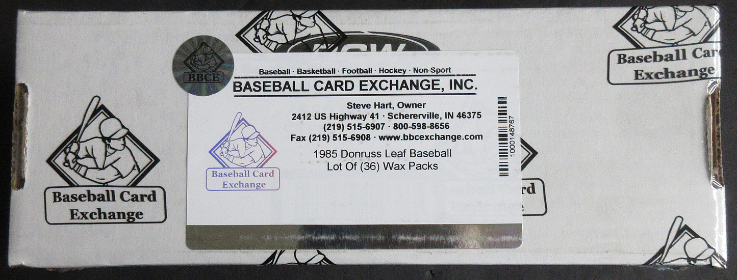 1985 Donruss Leaf Baseball Unopened Wax Pack (Lot of 36) (BBCE)