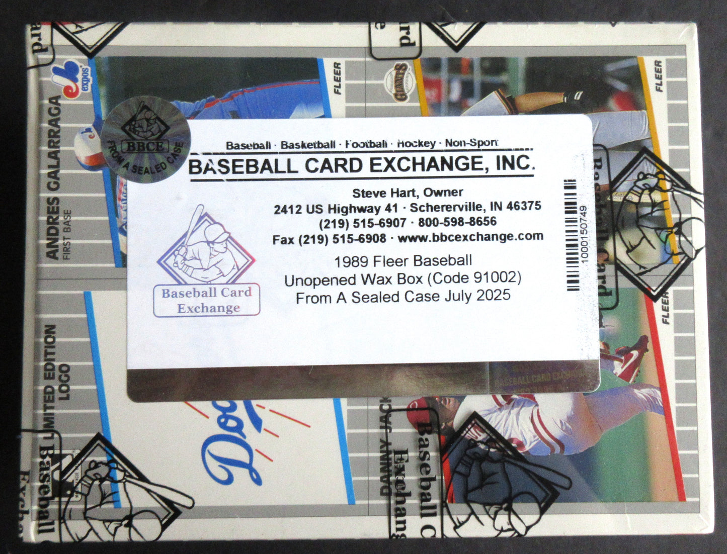 1989 Fleer Baseball Unopened Wax Box (FASC) (Code 91002)