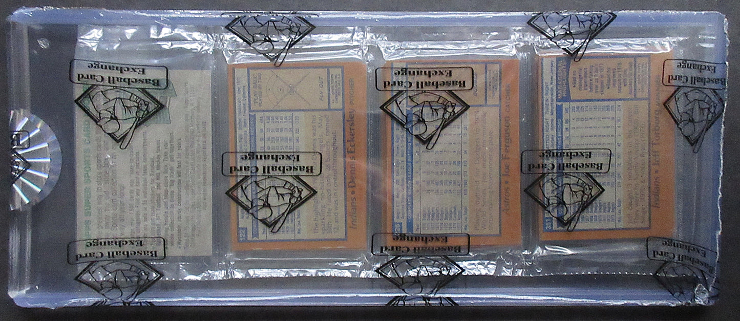 1978 Topps Baseball Unopened Rack Pack (BBCE) (Brock Top) (Eckersley Back) (26195)