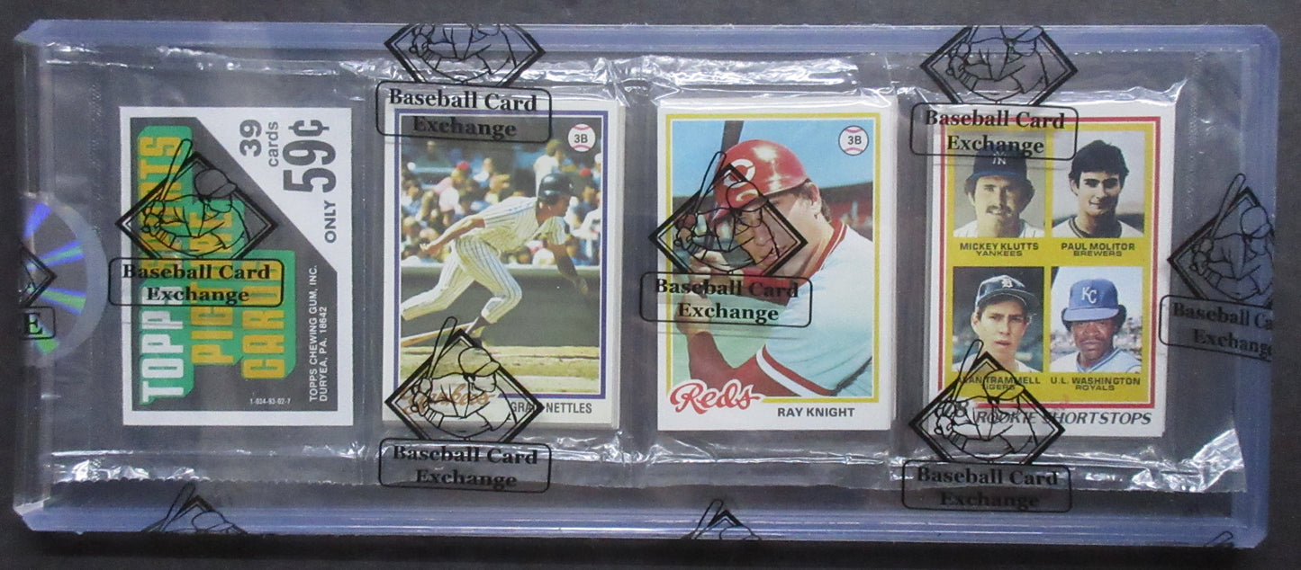 1978 Topps Baseball Unopened Rack Pack (BBCE) (Molitor RC Top) (26197)