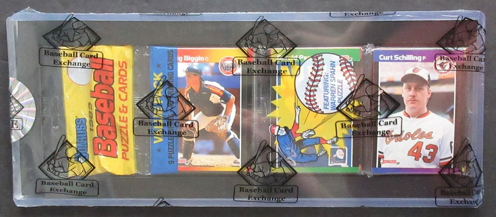 1989 Donruss Baseball Unopened Rack Pack (BBCE) (Biggio Top Schilling Top)