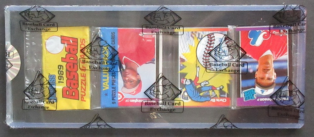 1989 Donruss Baseball Unopened Rack Pack (BBCE) (Randy Johnson Top)