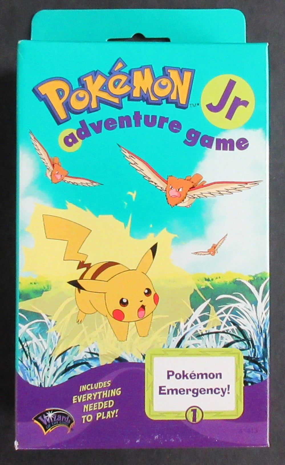 1999 Nintendo Milton Bradley Pokemon Jr Adventure Game Box