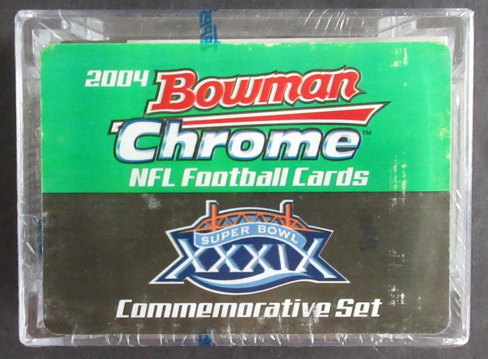 2004 Bowman Chrome Football Super Bowl XXXIX Commemorative Factory Set