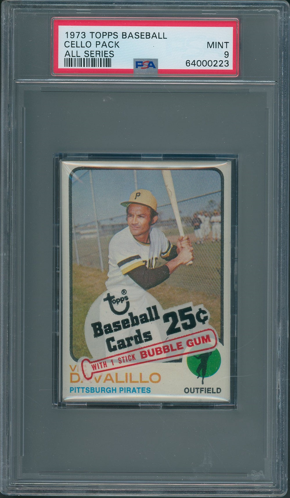 1973 Topps Baseball Unopened All Series Cello Pack PSA 9 *0223