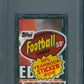 1985 Topps Football Unopened Cello Pack PSA 9 Elway Top *2645