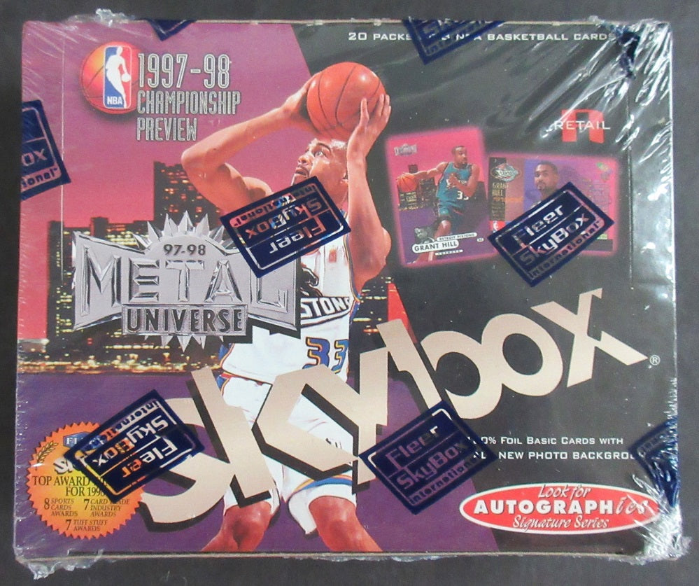 1997/98 Skybox Metal Universe Championship Preview Basketball Box (Retail) (20/8)