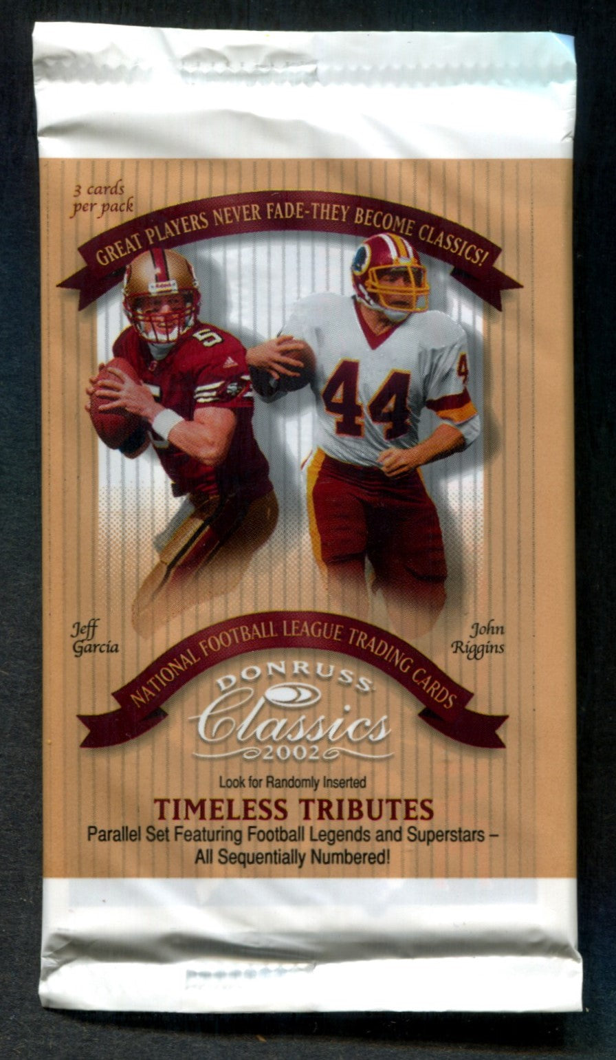 2002 Donruss Classics Football Unopened Pack (3)
