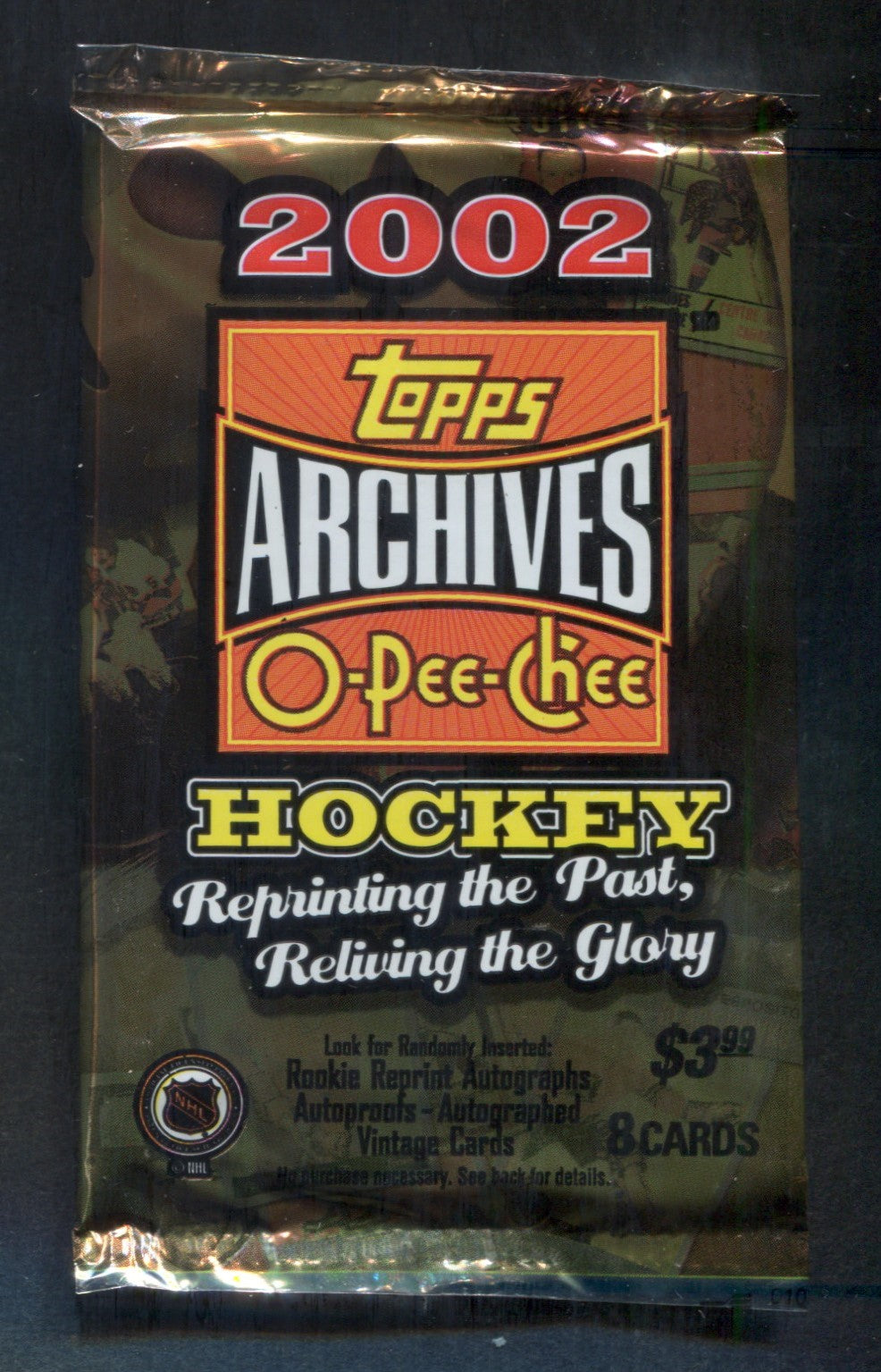 2001/02 Topps O-Pee-Chee Archives Hockey Unopened Pack (Pre-Priced) (8)