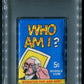 1967 Topps Who Am I? Unopened Wax Pack (Stevenson Back) PSA 8 *7985