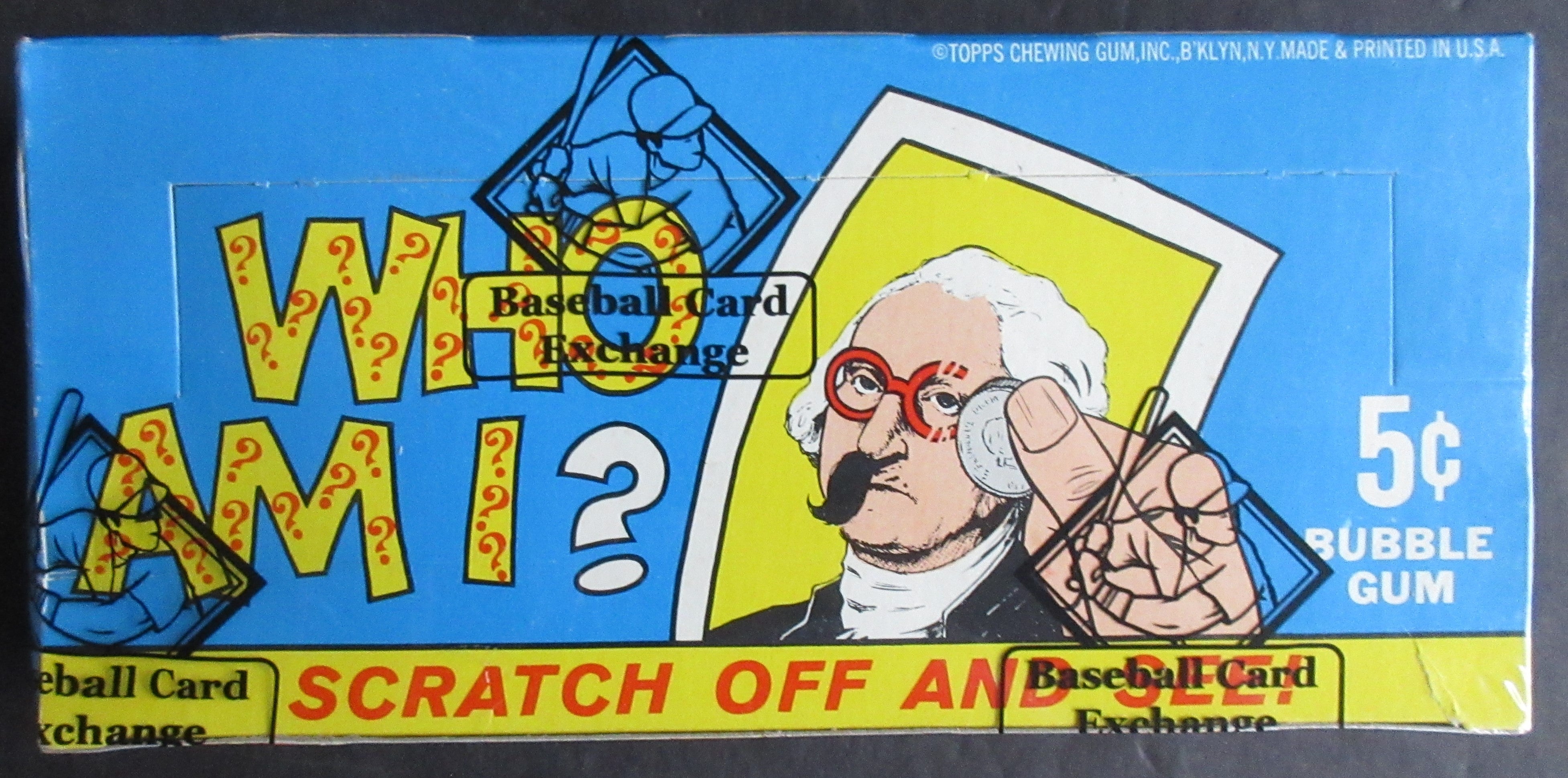 1967 Topps Who Am I? Unopened Wax Box (BBCE) (X1903)