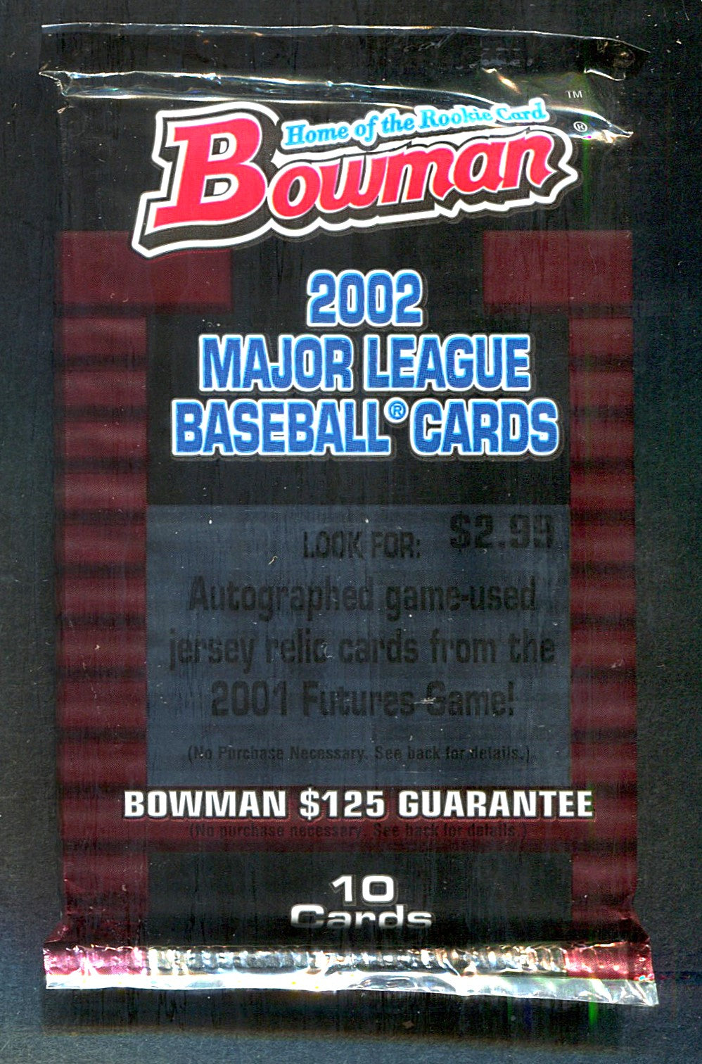 2002 Bowman Baseball Unopened Pack (Retail) (Pre-Priced) (10)