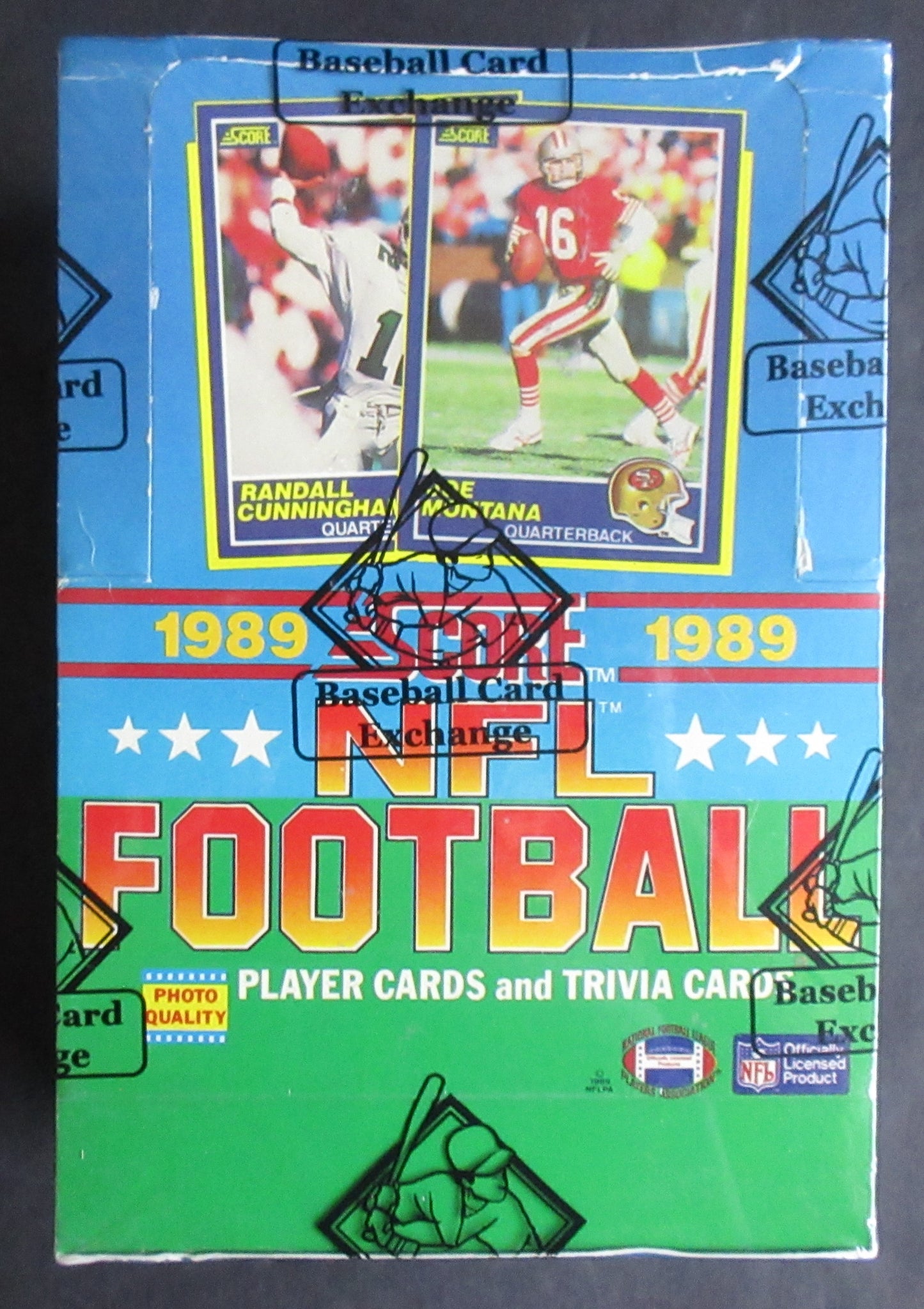 1989 Score Football Unopened Box (w/ price stickers) (BBCE) (A16403)