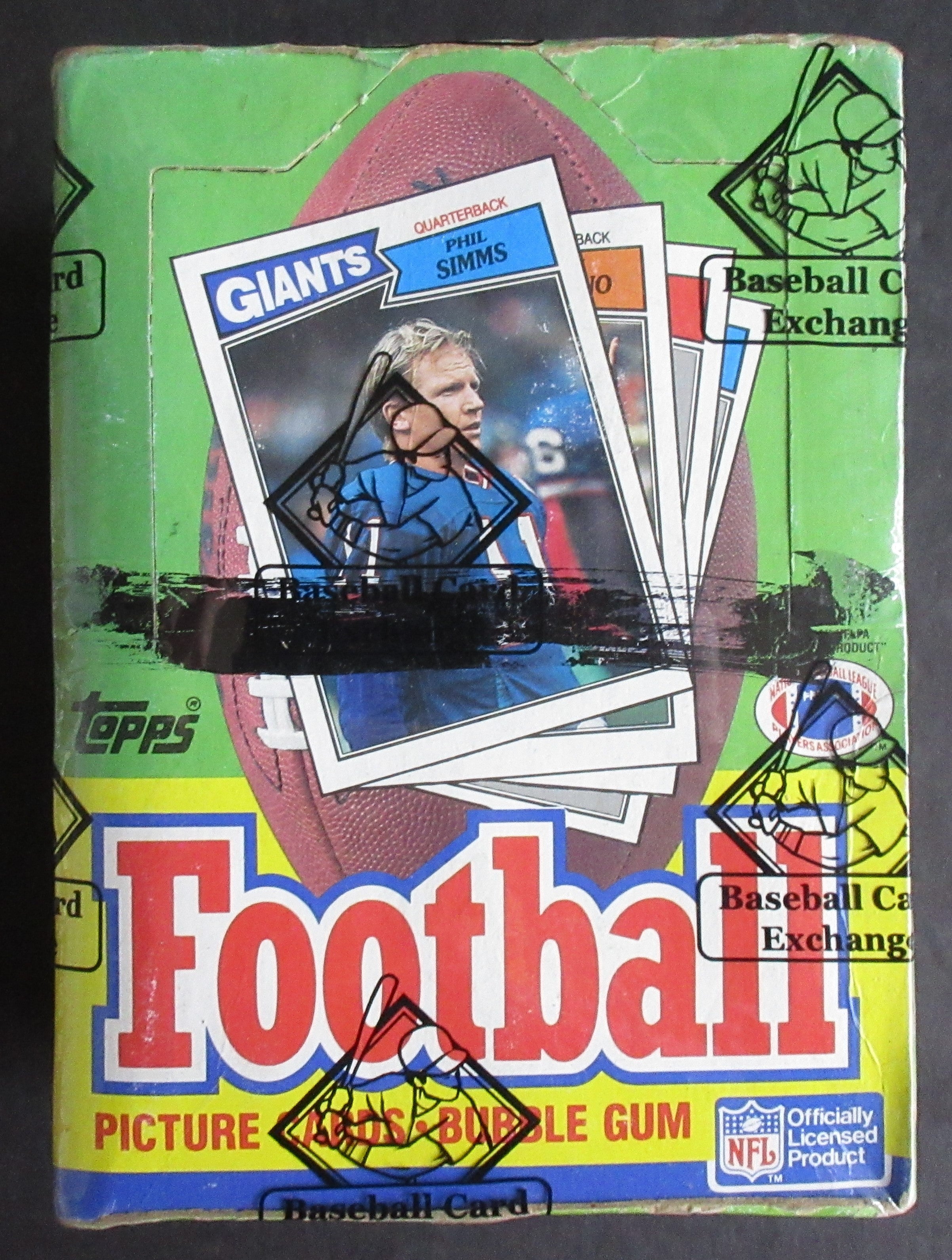 1987 Topps Football Unopened Wax Box (w/ price stickers) (BBCE) (X-Out)