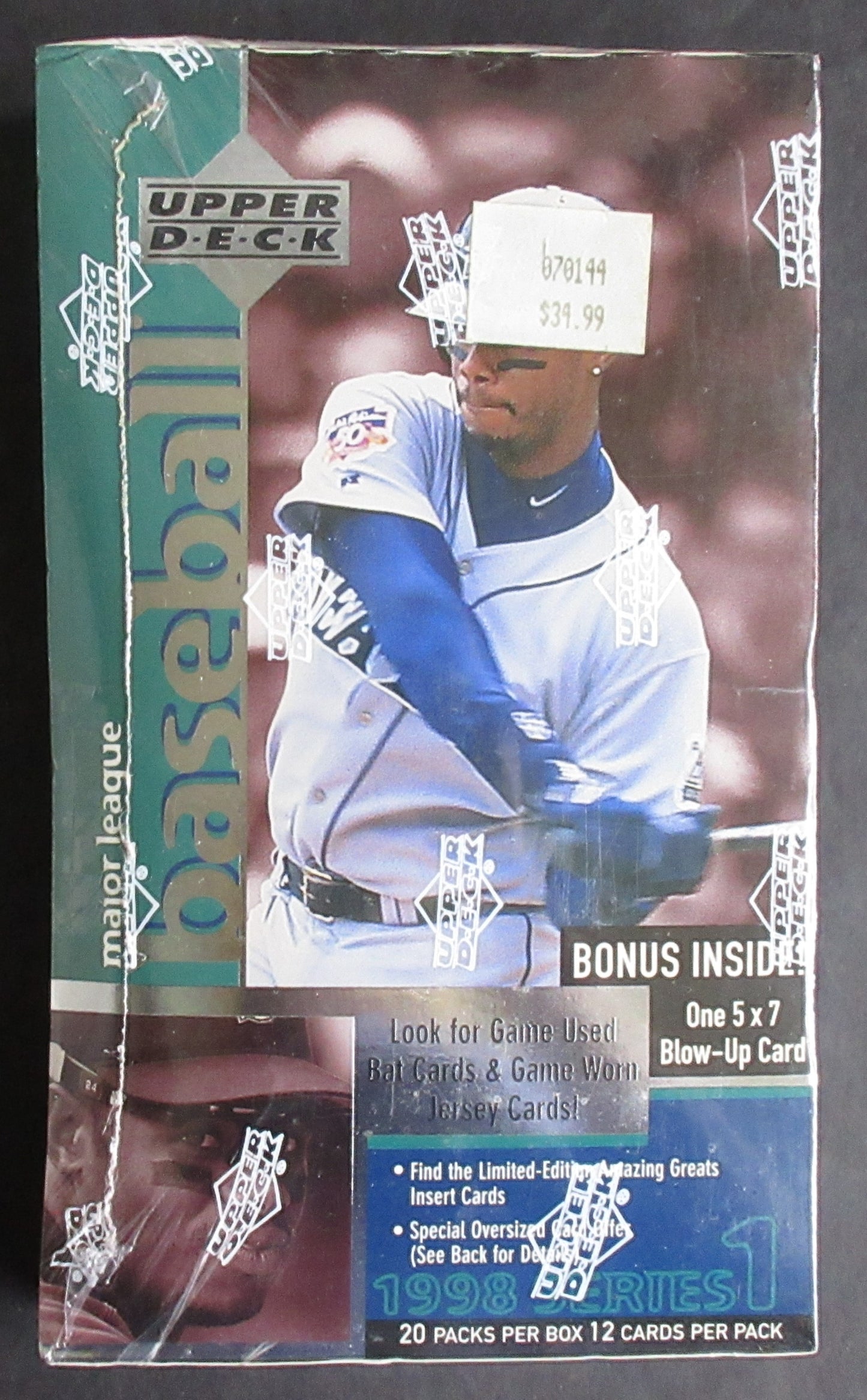 1998 Upper Deck Baseball Series 1 Box (20/12)